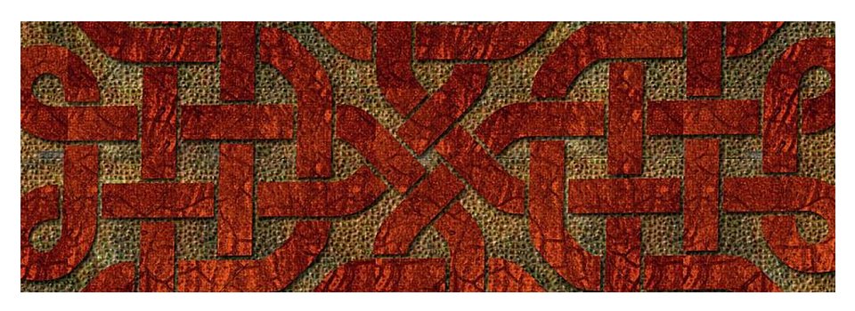 Red Leather Celtic Knot Square - Yoga Mat