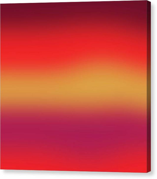 Red Morning Gradient - Canvas Print