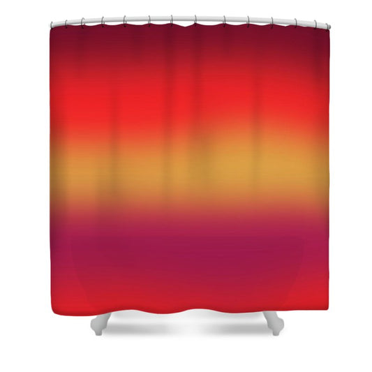 Red Morning Gradient - Shower Curtain