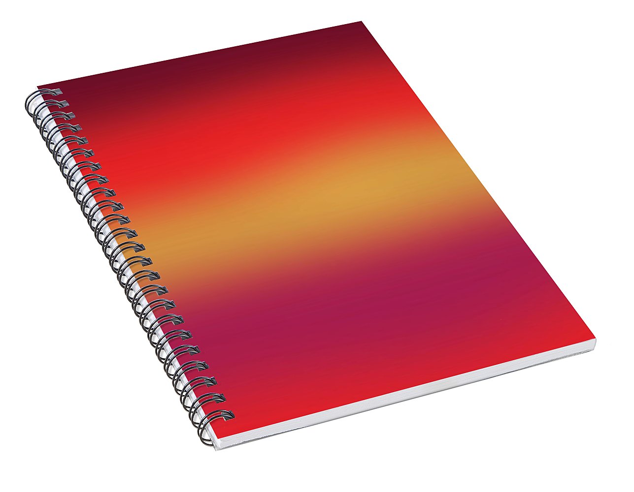 Red Morning Gradient - Spiral Notebook
