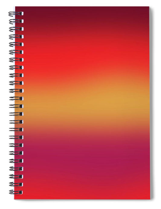 Red Morning Gradient - Spiral Notebook