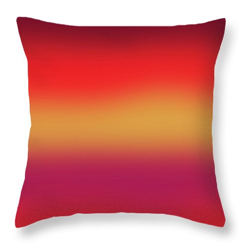 Red Morning Gradient - Throw Pillow