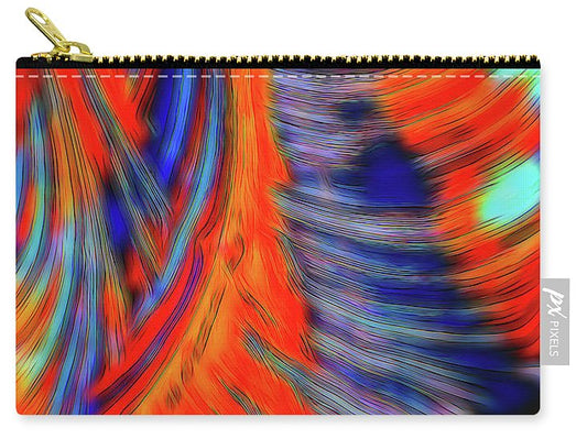 Red Orange Tie Dye Fractal Abstract - Carry-All Pouch