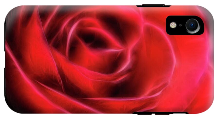 Red Rose Stylized - Phone Case