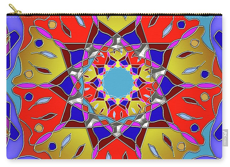 Red Yellow Blue Mandala - Carry-All Pouch