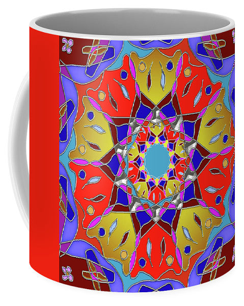 Red Yellow Blue Mandala - Mug
