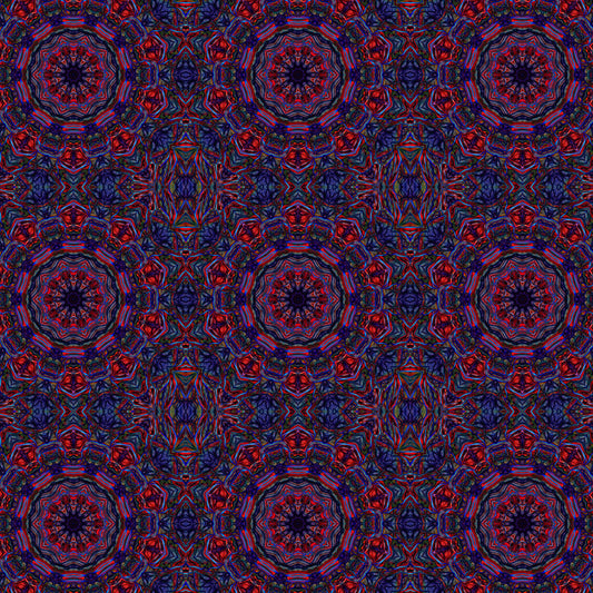 Red Blue Kaleidoscope Digital Image Download