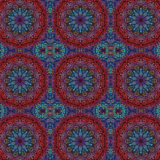 Red Blue Kaleidoscope 2 Digital Image Download