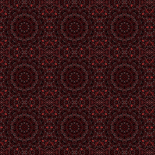 Red Embossed Kaleidoscope Digital Image Download