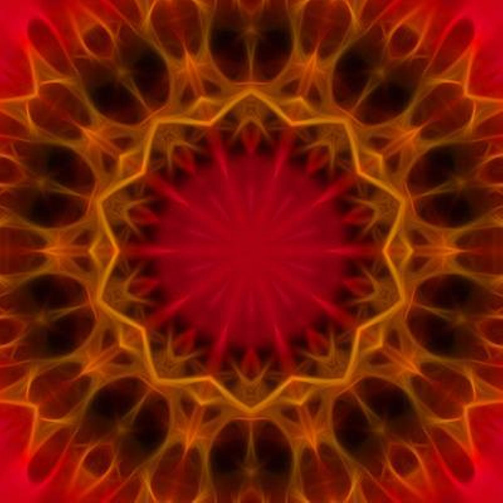 Red Orange Kaleidoscope Digital Image Download