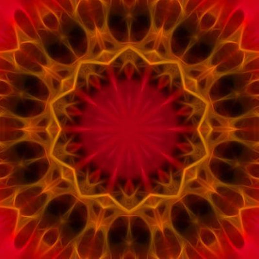 Red Orange Kaleidoscope Digital Image Download