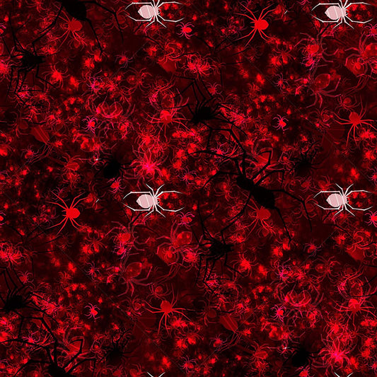 Red Spider Swarm Pattern Digital Image Download