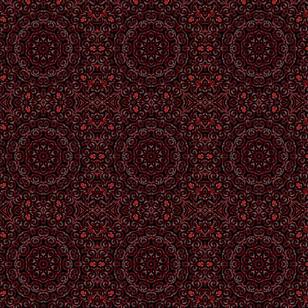 Red Swirl Kaleidoscope Digital Image Download