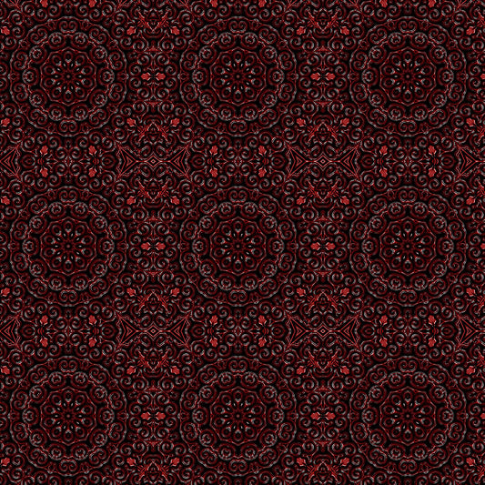 Red Swirl Kaleidoscope Digital Image Download