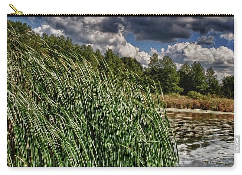 Reeds Along a Campground Lake - Carry-All Pouch