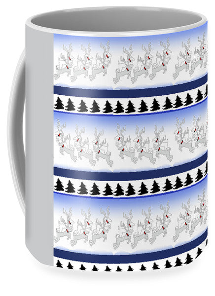 Reindeer Sweater Pattern - Mug