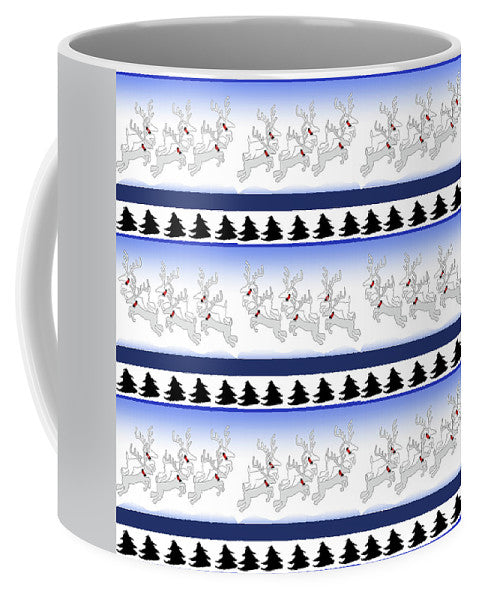 Reindeer Sweater Pattern - Mug
