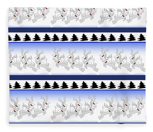 Reindeer Sweater Pattern - Blanket