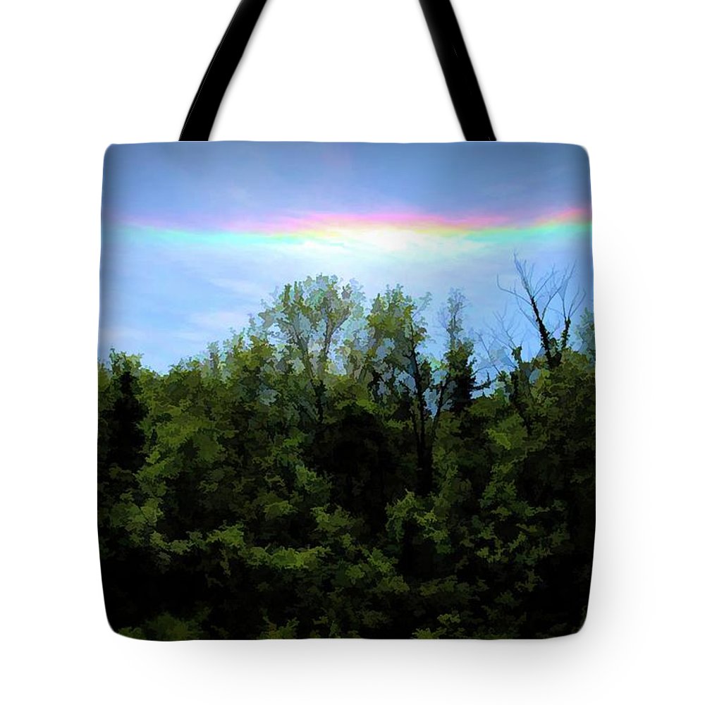 Rockford Park With Rainbow - Tote Bag