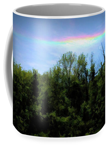 Rockford Park With Rainbow - Mug