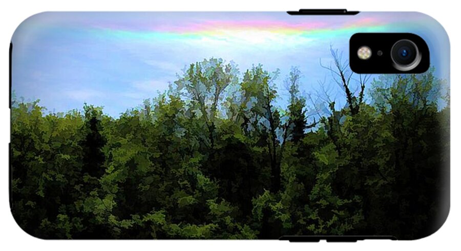 Rockford Park With Rainbow - Phone Case