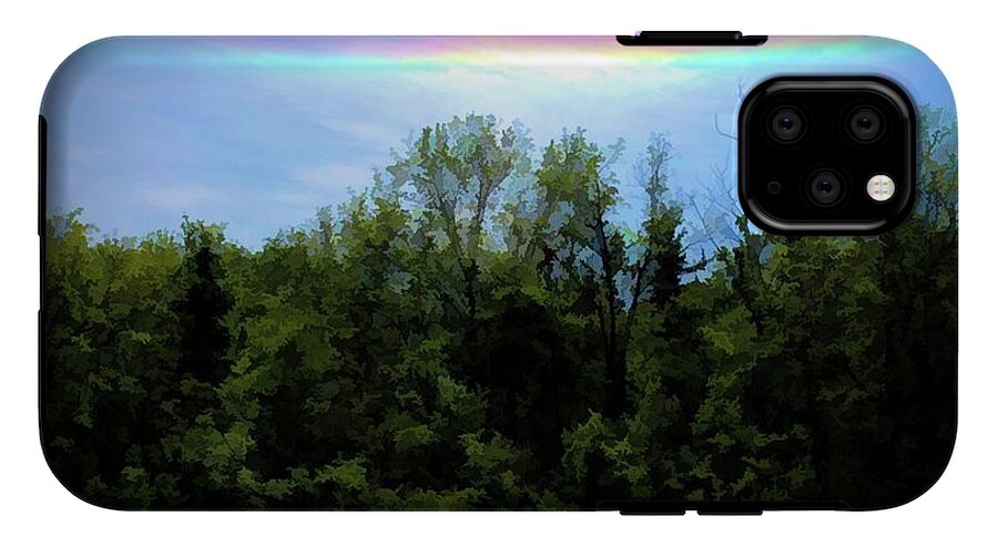 Rockford Park With Rainbow - Phone Case