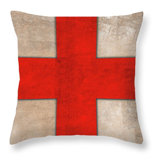 Saint George's Cross - Throw Pillow