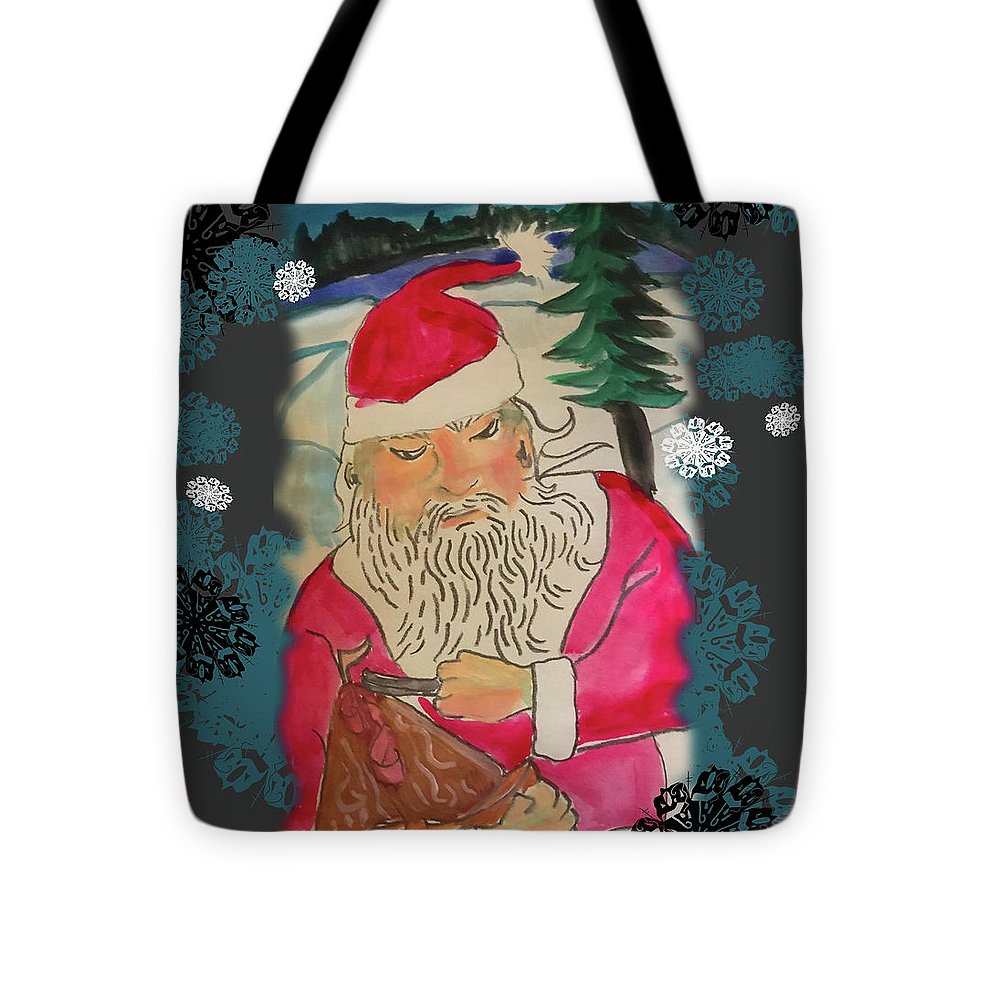 Santa Makes A Toy - Tote Bag