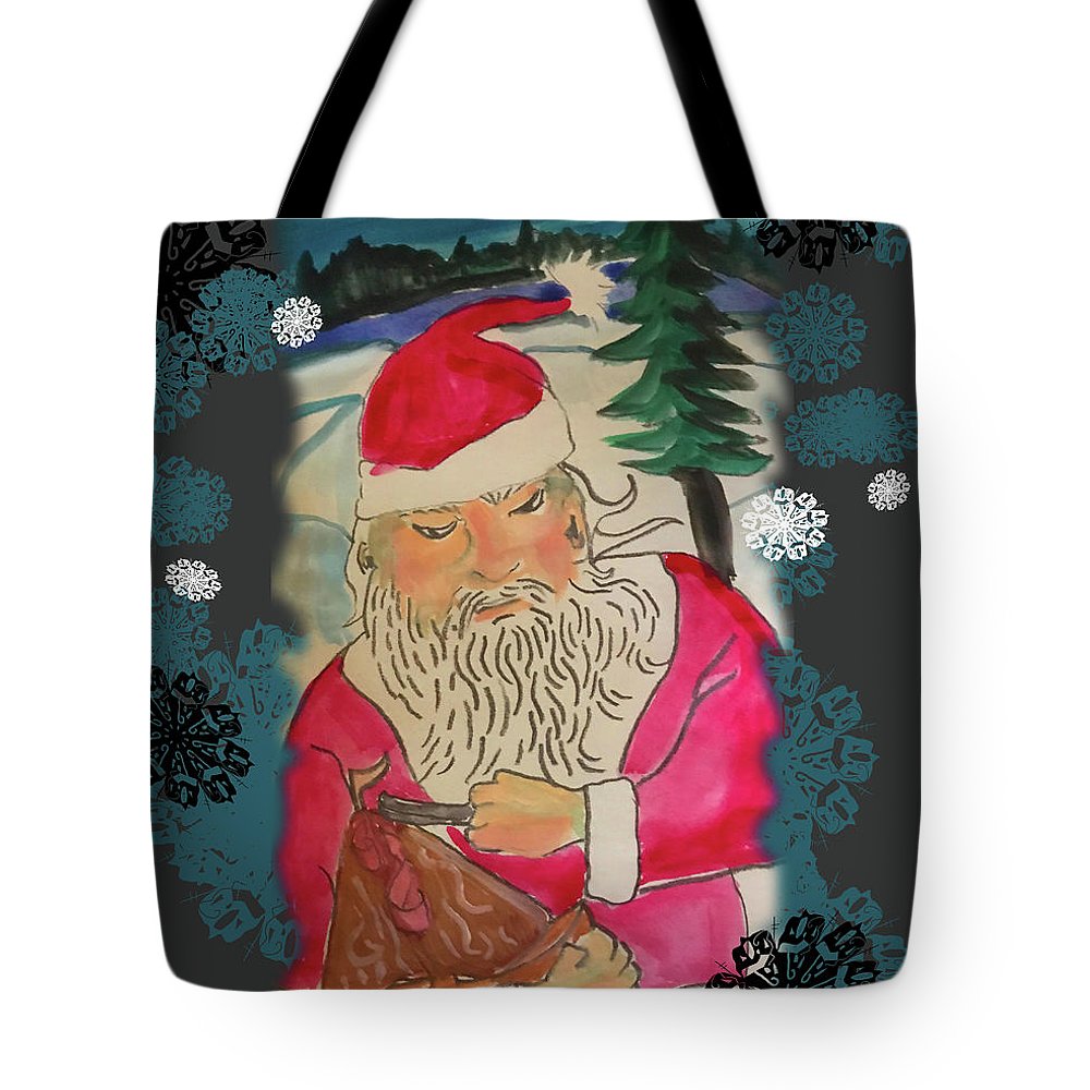 Santa Makes A Toy - Tote Bag