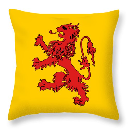 Scottish Lion - Throw Pillow
