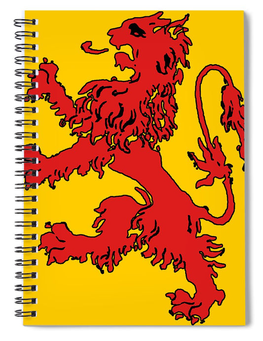 Scottish Lion - Spiral Notebook