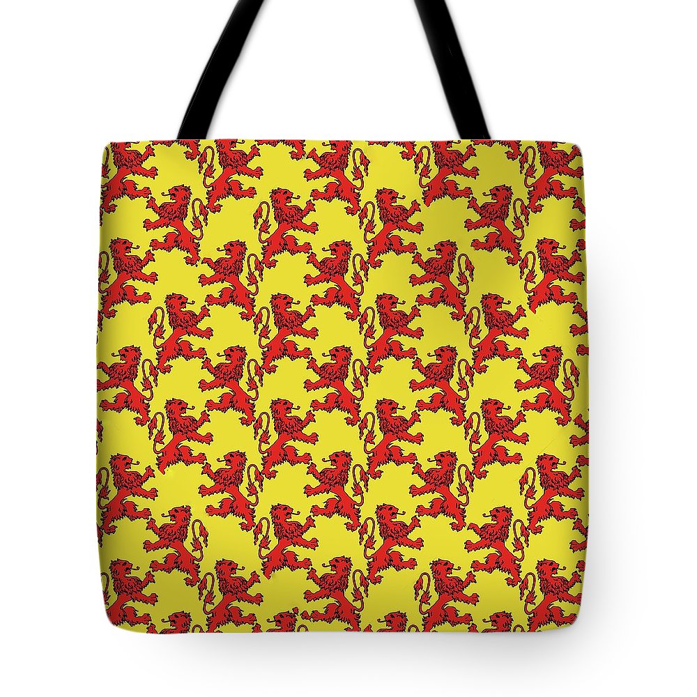 Scottish Lion Repeating Pattern - Tote Bag