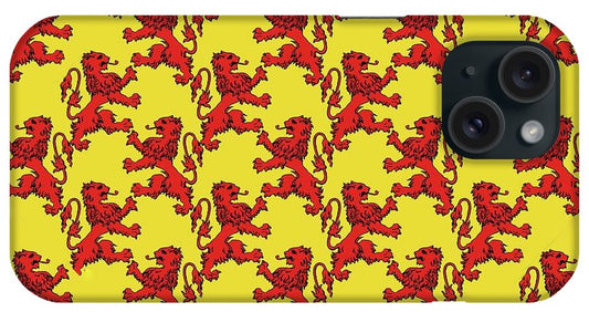 Scottish Lion Repeating Pattern - Phone Case