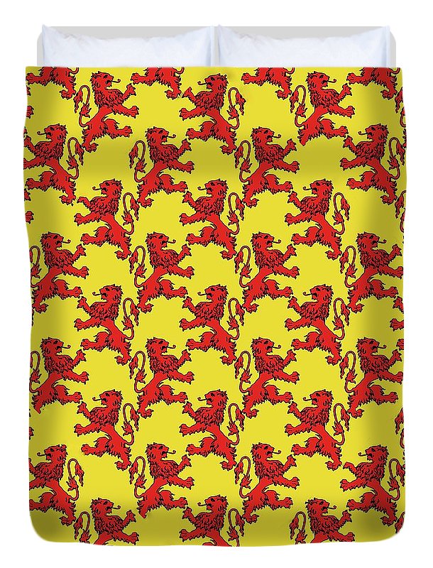 Scottish Lion Repeating Pattern - Duvet Cover