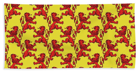 Scottish Lion Repeating Pattern - Bath Towel