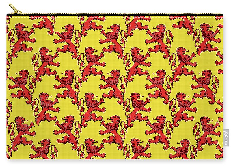 Scottish Lion Repeating Pattern - Carry-All Pouch