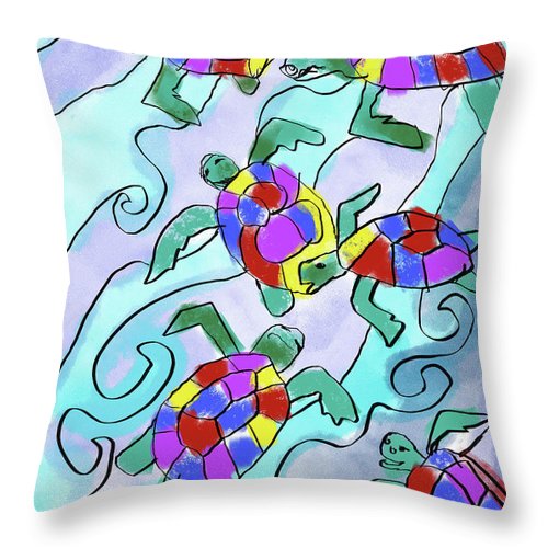 Sea Turtles - Throw Pillow