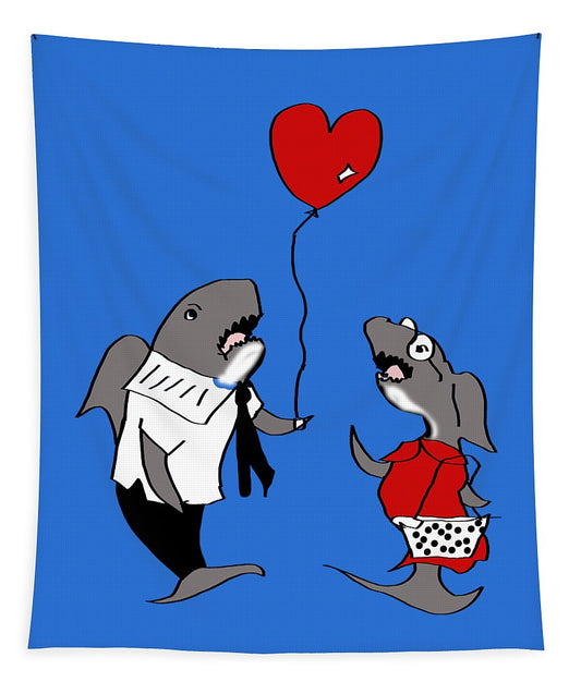 Shark Valentine - Tapestry
