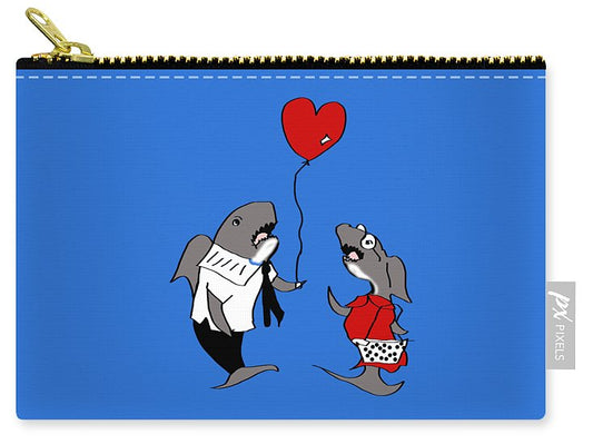 Shark Valentine - Zip Pouch