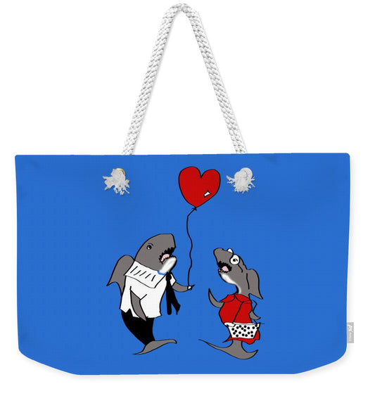 Shark Valentine - Weekender Tote Bag