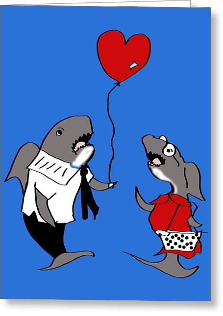 Shark Valentine - Greeting Card
