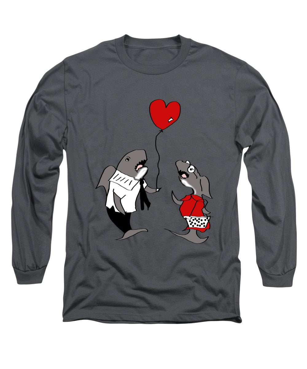 Shark Valentine - Long Sleeve T-Shirt