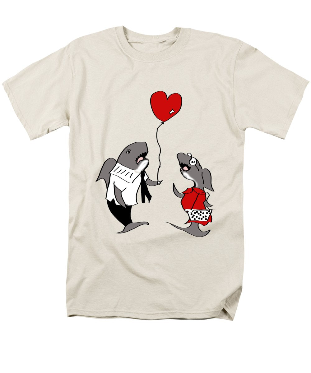 Shark Valentine - Men's T-Shirt  (Regular Fit)