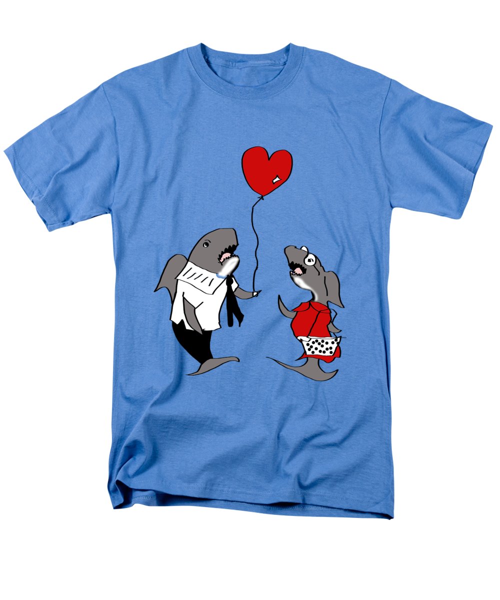 Shark Valentine - Men's T-Shirt  (Regular Fit)