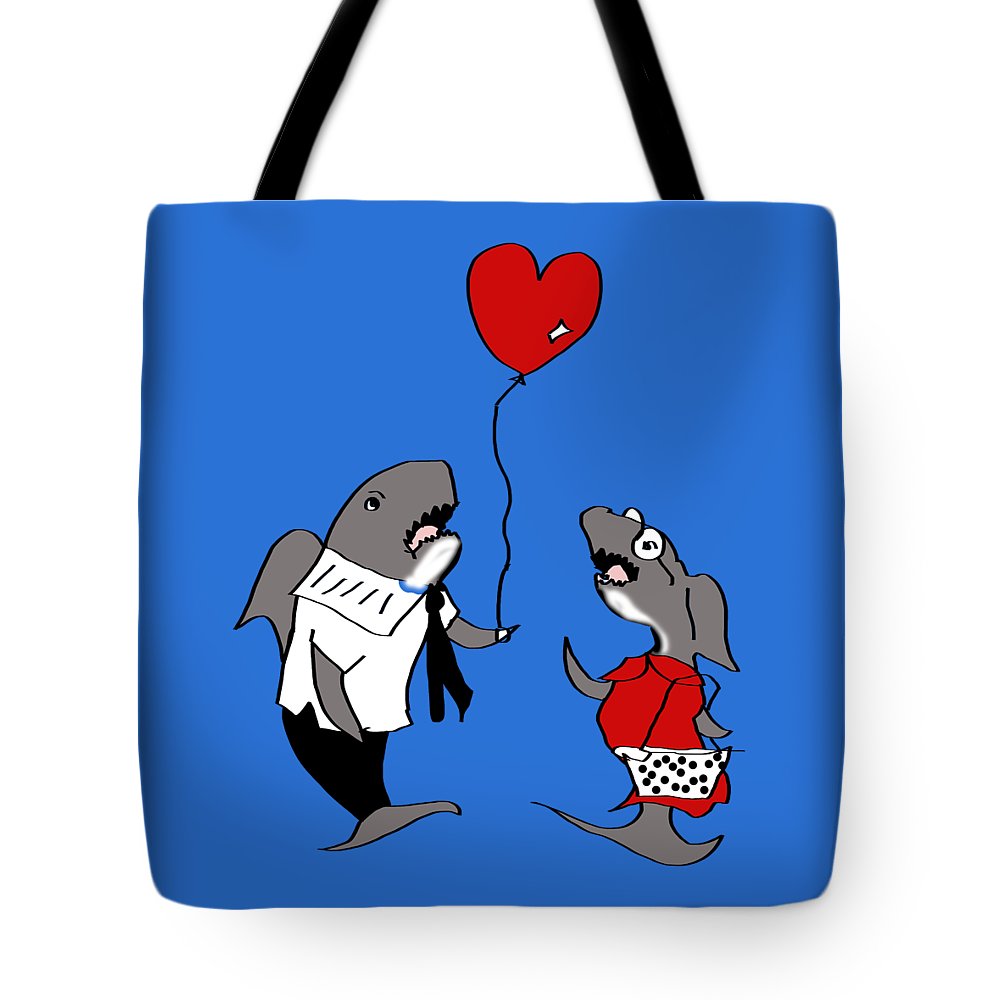 Shark Valentine - Tote Bag