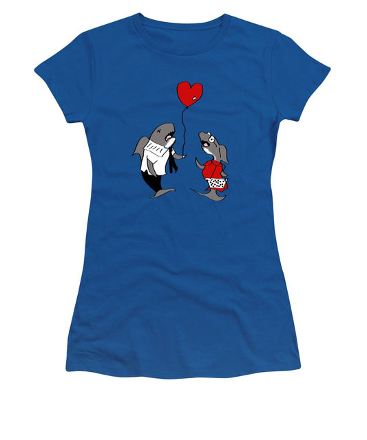Shark Valentine - Women's T-Shirt