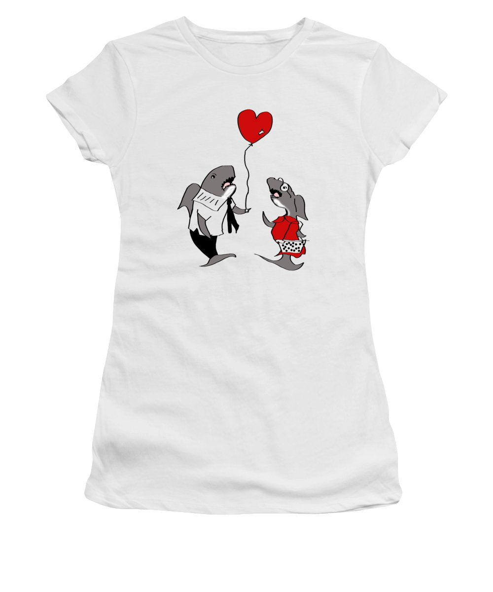 Shark Valentine - Women's T-Shirt