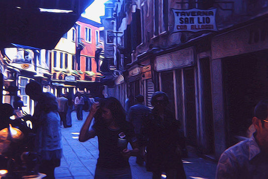 Shopping on A Vintage Street Digital Image Download
