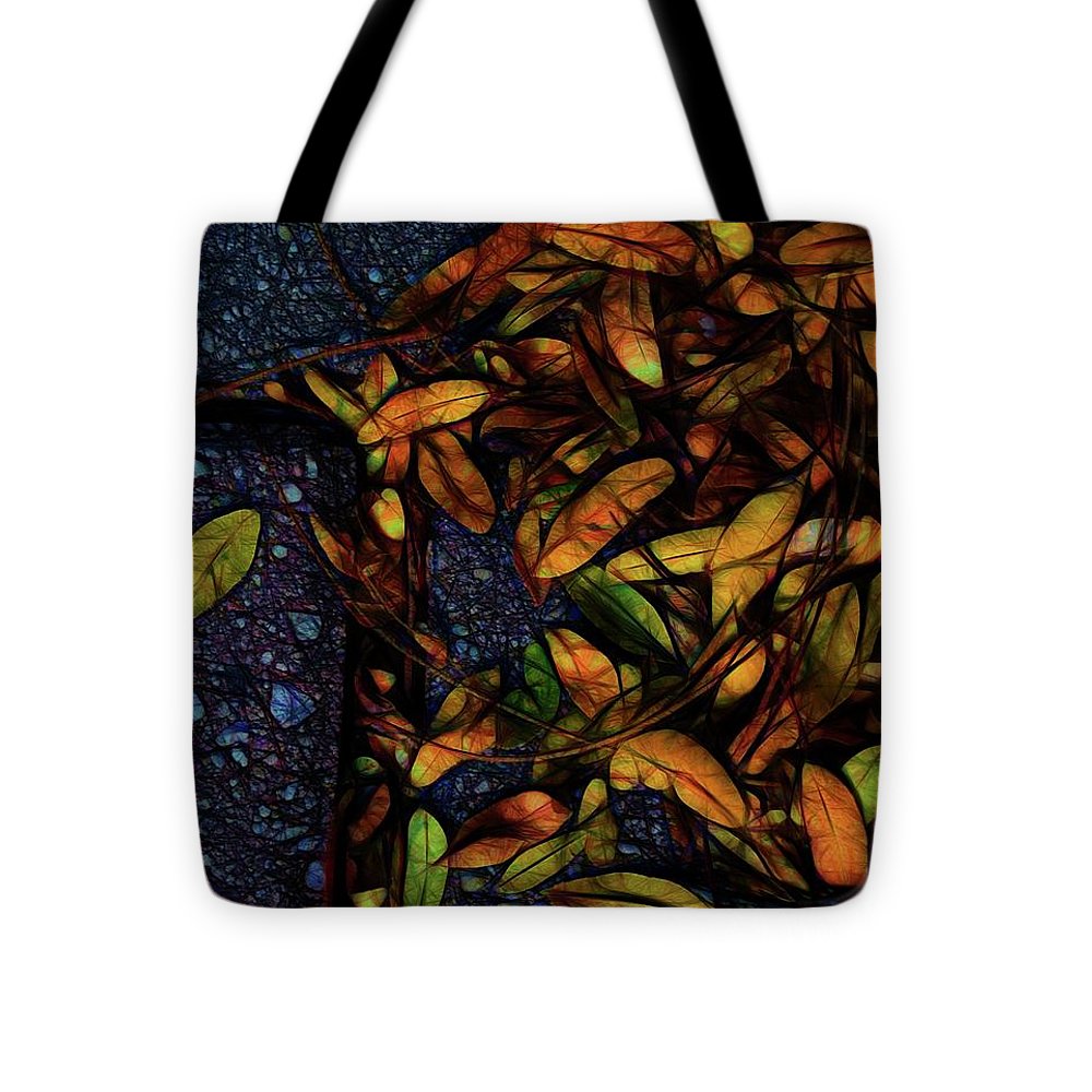 Sidewalk Leaves in Brick - Tote Bag