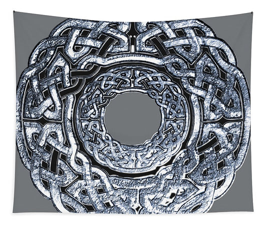 Silver Celtic Knot Circle - Tapestry